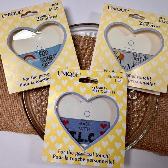 Vintage Sewing Label Bundle – 90s UNIQUE Brand - Picture 1 of 5